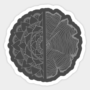 Tree of Life - Grayscale Sticker